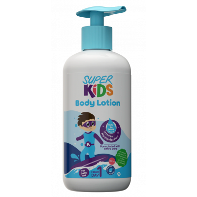 SUPER KIDS BODY LOTION INTENSIVE MOISTURIZATION FROM DAY 1 — FOR DAILY USE 200 ML